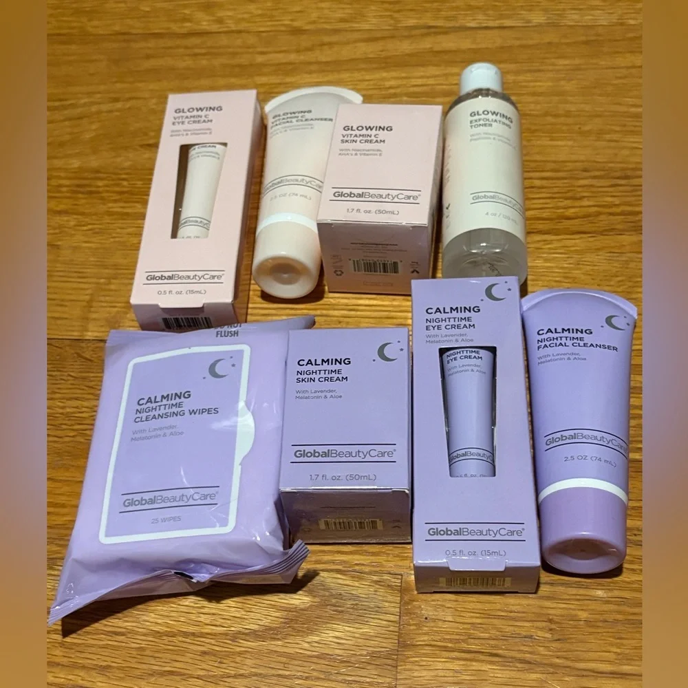 Global Beauty Vitamin C and Calming Skincare Collection - set of 8